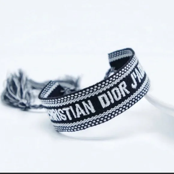 DIOR Christian Dior J’adore Black and White Woven Bracelet - Picture 4 of 4